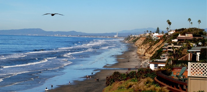 Encinitas Panoramic shoreline